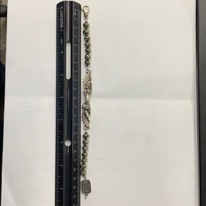 King Baby wingspan faceted pyrite bracelet